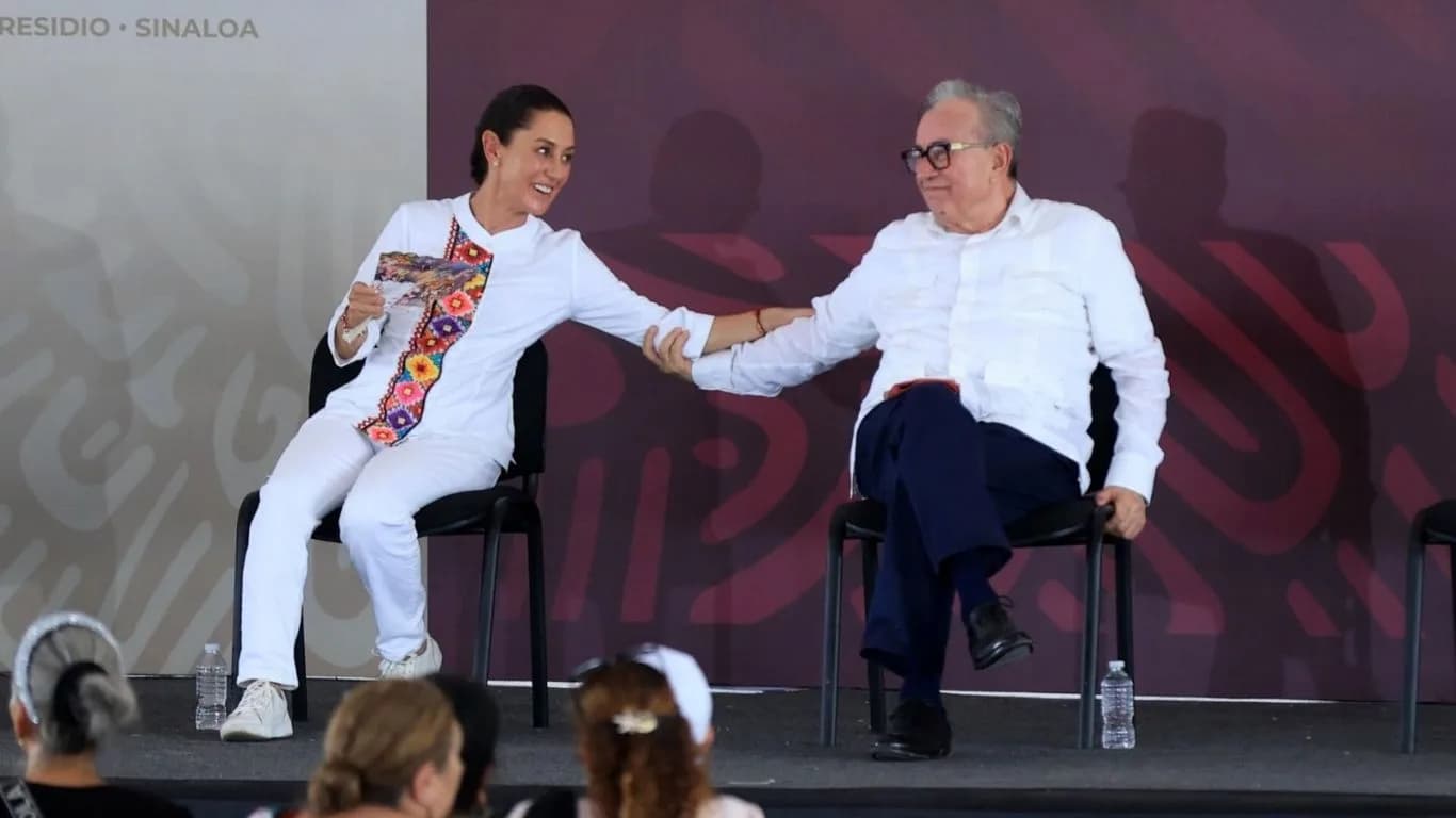 Sheinbaum cuestiona regreso de Rocha Moya a gubernatura